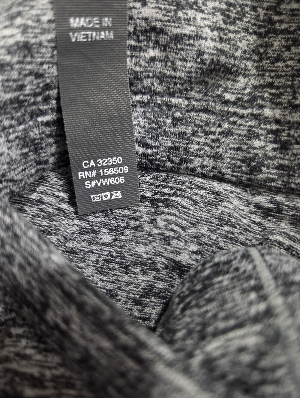 Vuori Halo Essential DreamKnit Dress Heathered Grey Black Size Large Athletic - Picture 6 of 7